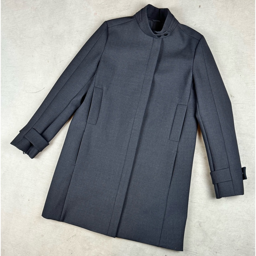 Brunello Cucinelli Gray Funnel Neck Jacket Size 42